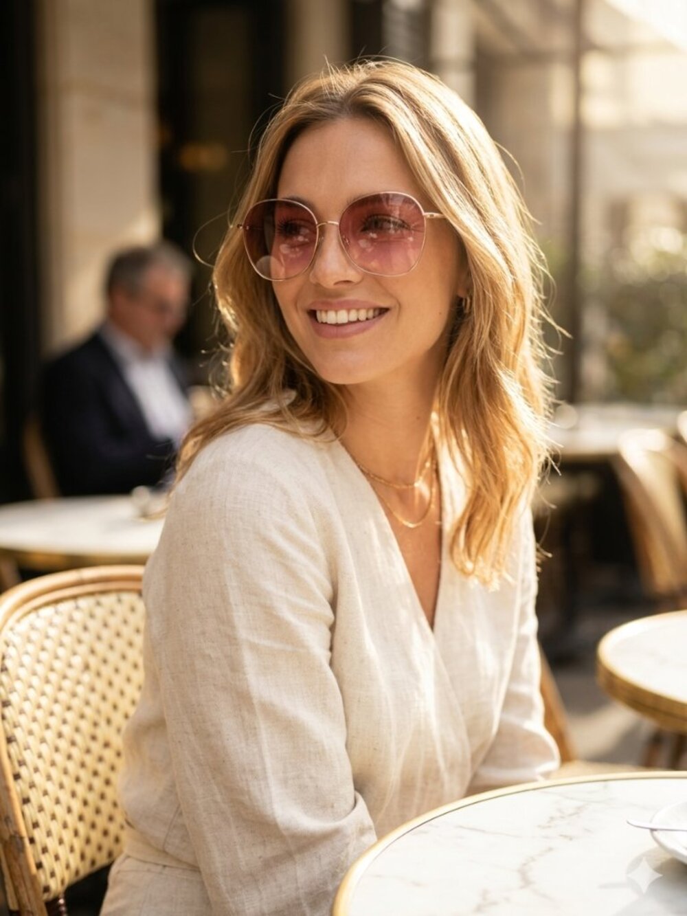 Oversized Butterfly Sunglasses Gold Frame Pink Gradient Tint Lens Eyewear New